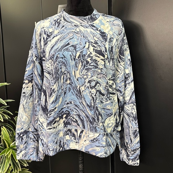 Cable & Gauge long sleeve pullover,super soft,stretch sweatshirt,marble print - Picture 1 of 11
